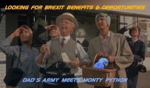 Dad's army stars staring at sky. Brexit benefits?