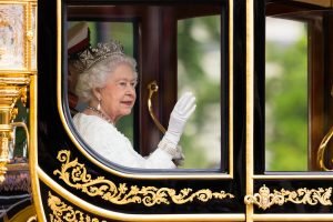 Queen in carriage