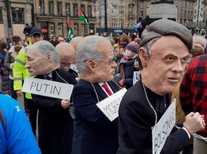 'climate criminals': Putin, Morrison, Bolsanaro masks at COP26