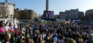 Crowds at Ukraine protest