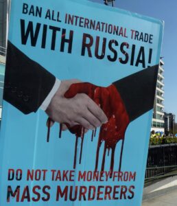 Russian trade is bloodstained