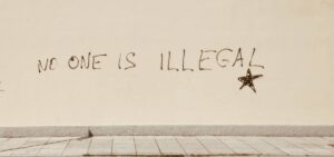 graffiti: no one is illegal
